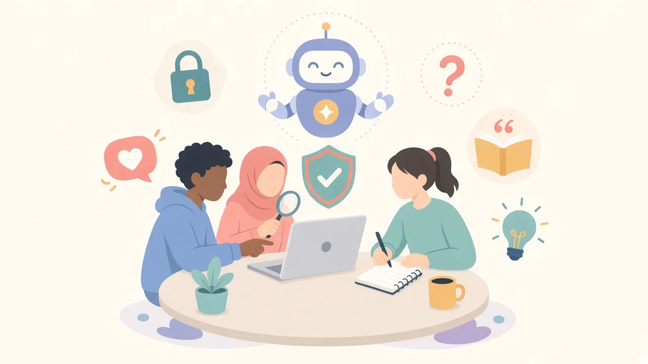 Illustration of staff reviewing school safety